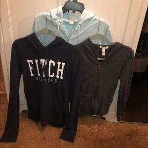Bundle of 3 Hooded Sweatshirts (Abercrombie)